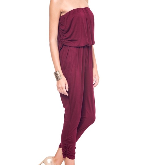 Bellino Strapless Jumpsuit-1 Small & 1 med. left - Picture 2 of 8